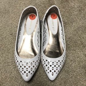 White Madden Girl Flats